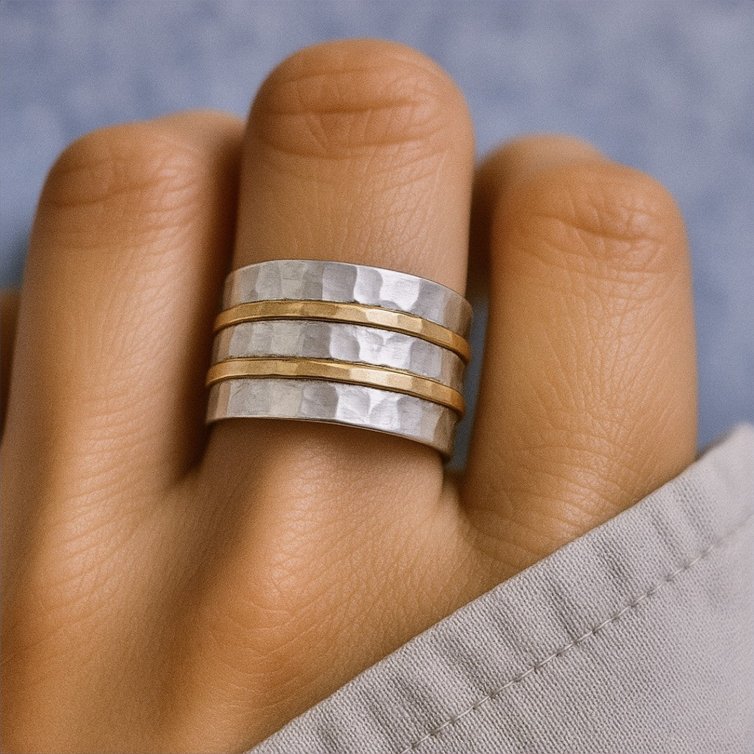 Wanni - Anello Argento e Oro