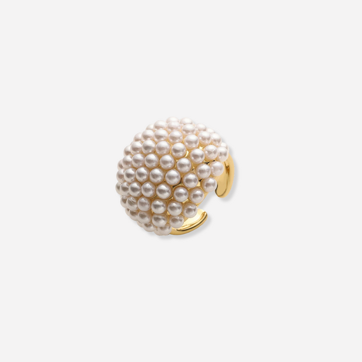 Anelli classici regolabili con perle