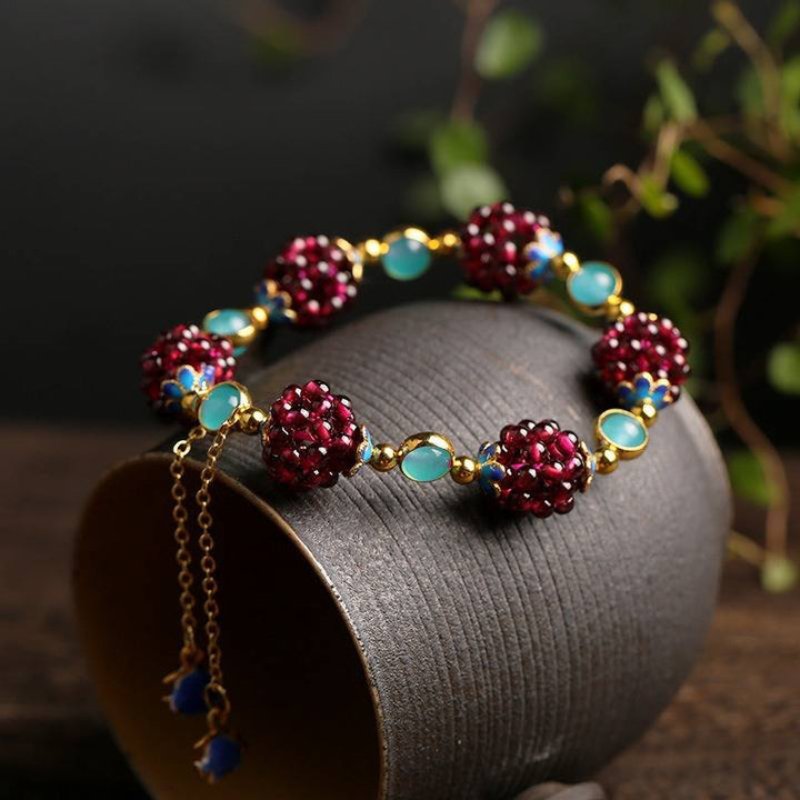 Bracciale con Pietre Naturali a Bacche