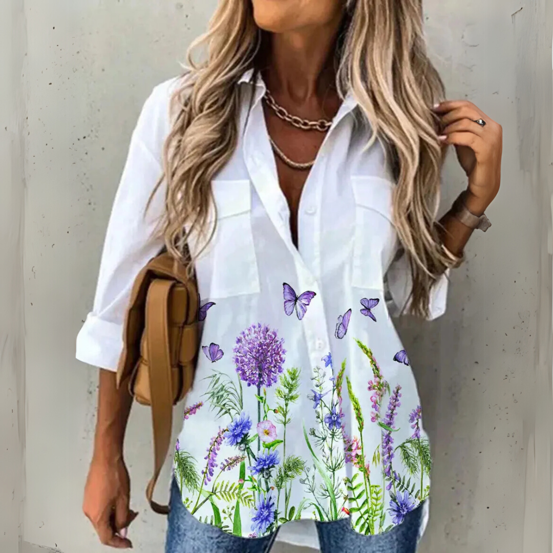 Ella™ - Top Floreale Casual