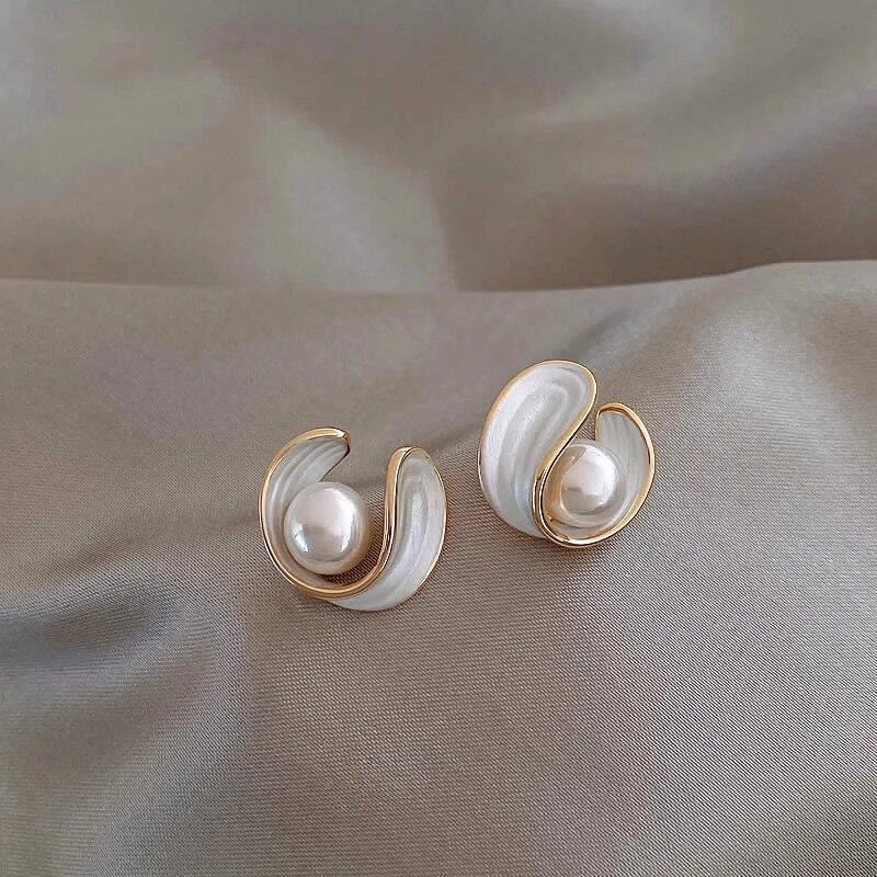 Joanna - Orecchini di Lusso con Opale Bianco
