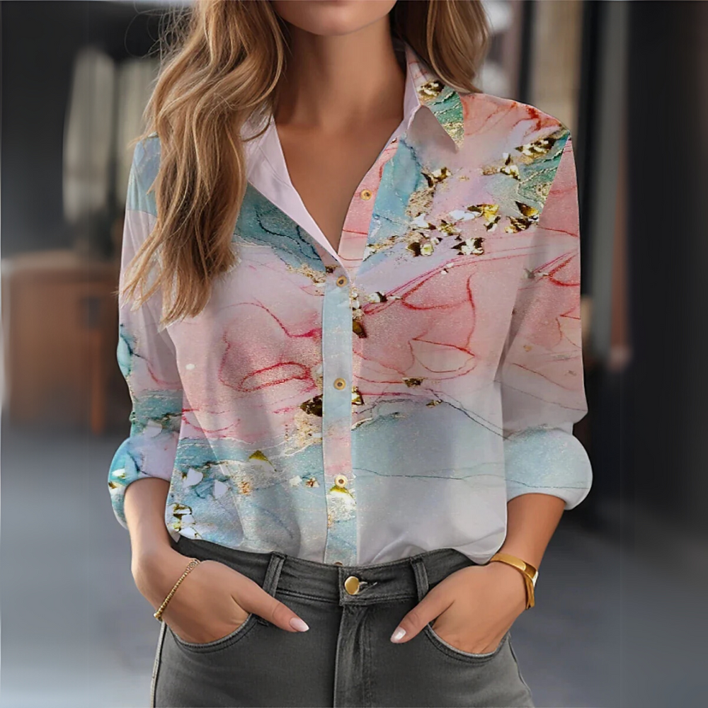 Aurora™ - Elegante Camicetta Floreale