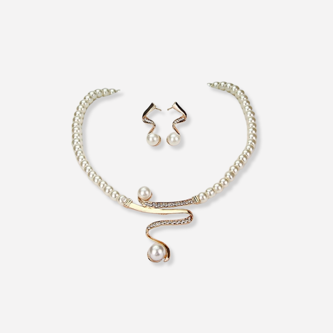 Collana di Perle Venus + Orecchini