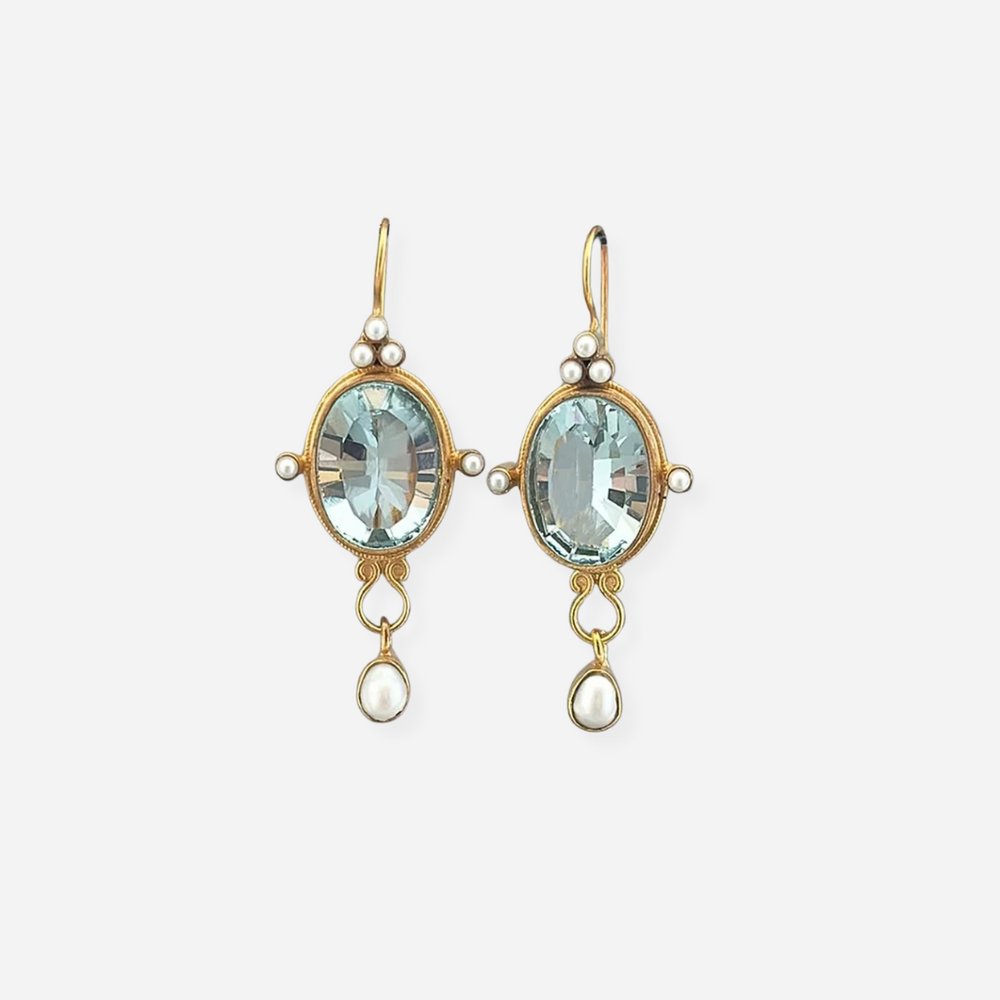 Orecchini vintage Maylin con perla