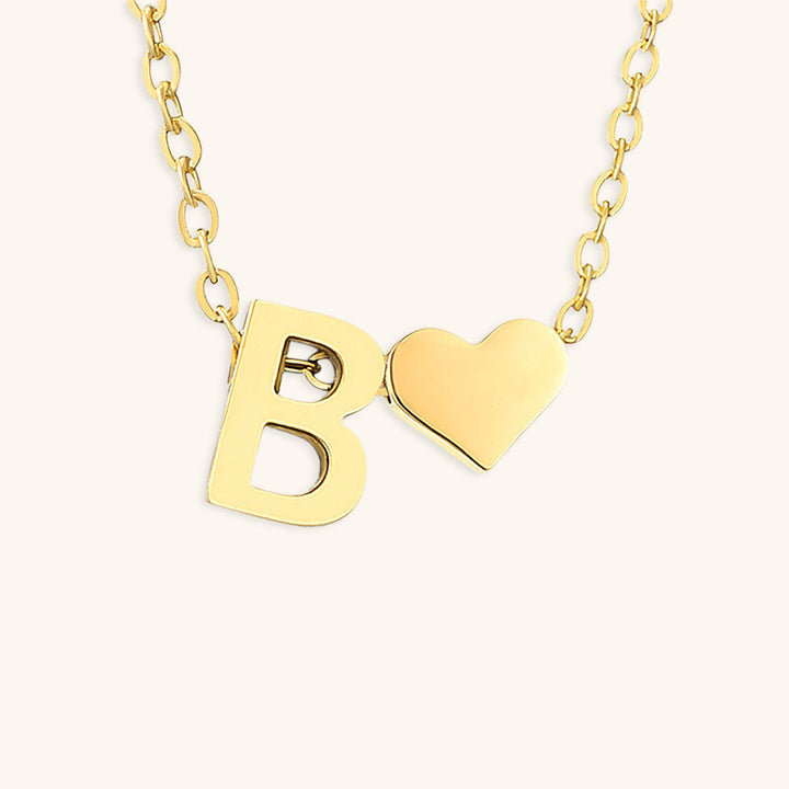Collana con iniziali Ria con cuore