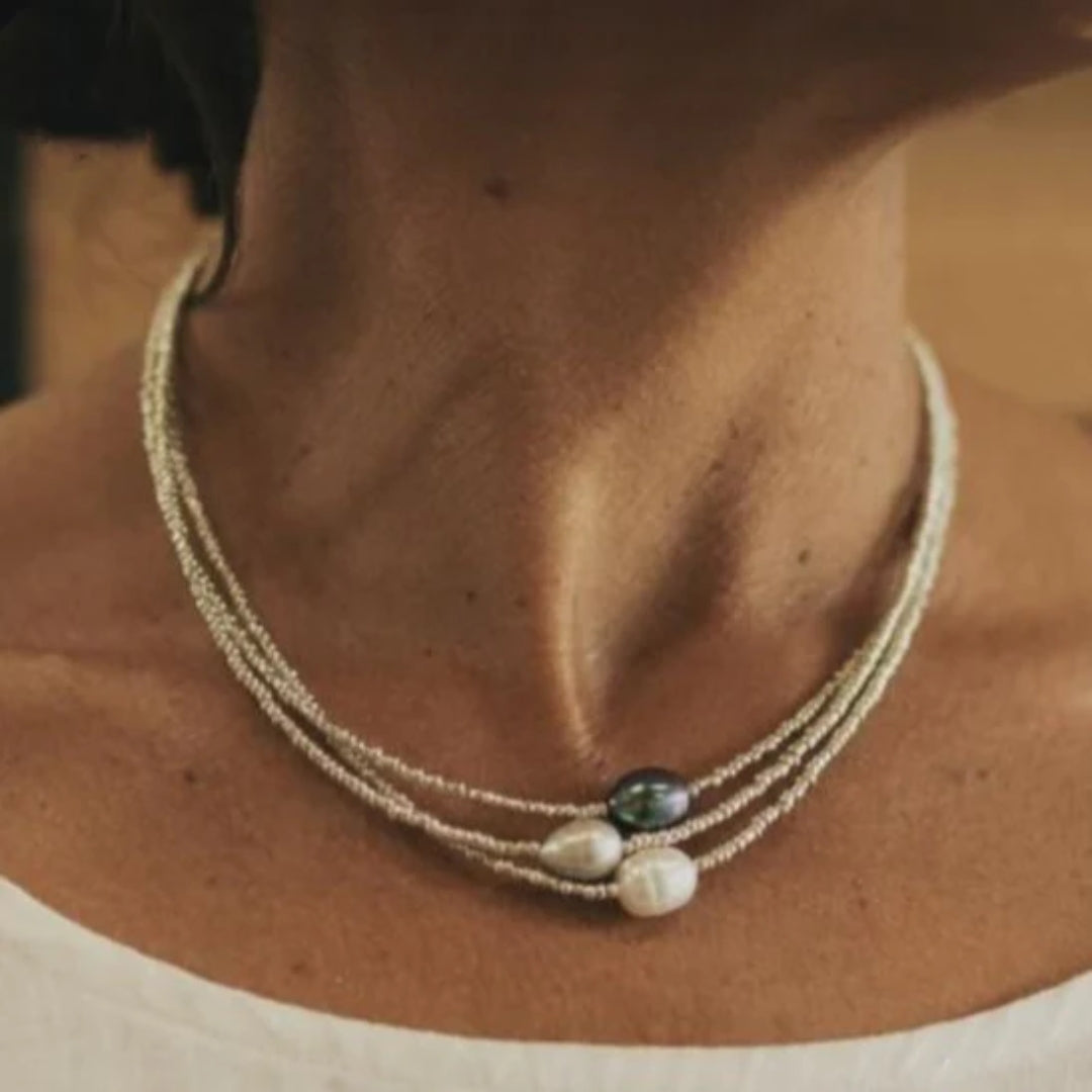 Collana di perle naturali vintage