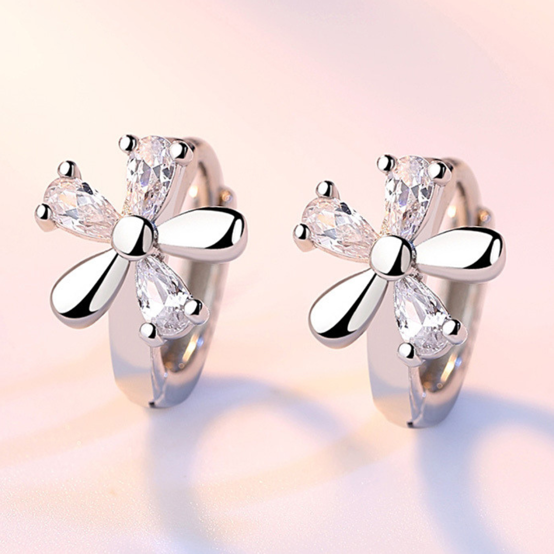 Creoli in argento 925 con zirconi placcati argento