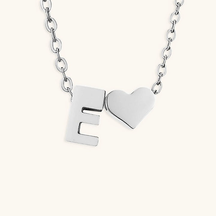 Collana con iniziali Ria con cuore