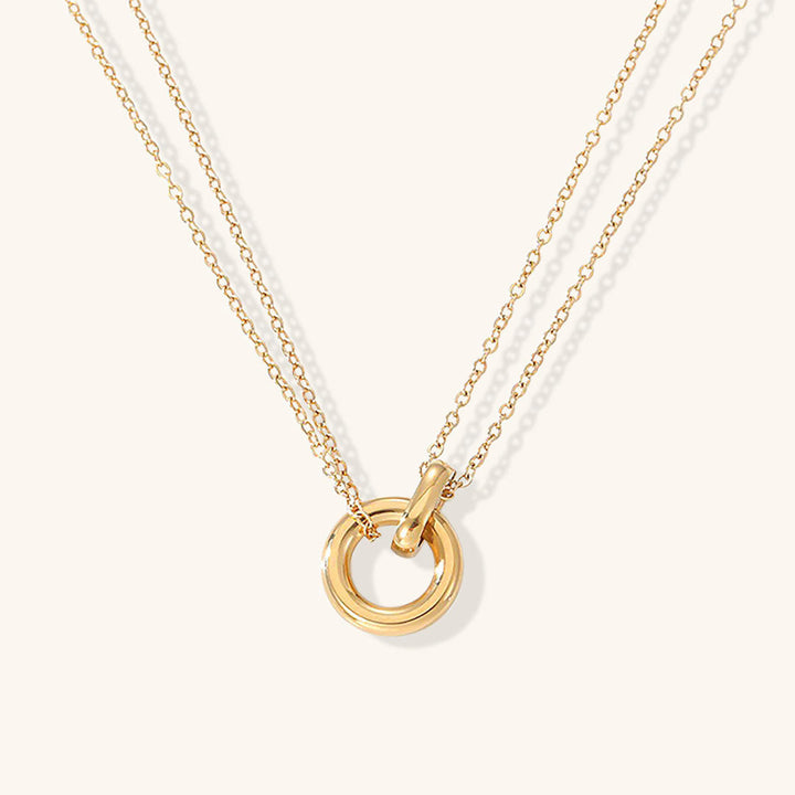 Collana dorata Harper con anello