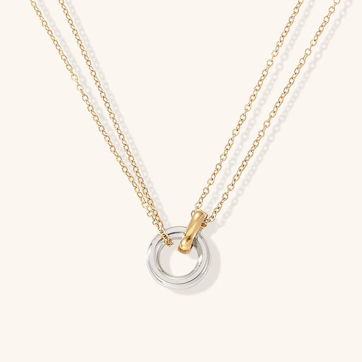 Collana dorata Harper con anello