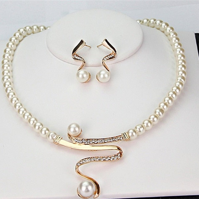 Collana di Perle Venus + Orecchini