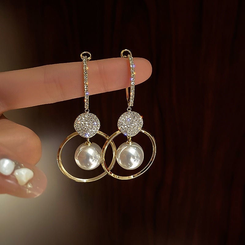 Orecchini Zerra Luxe con Perle Coltivate e Zirconi