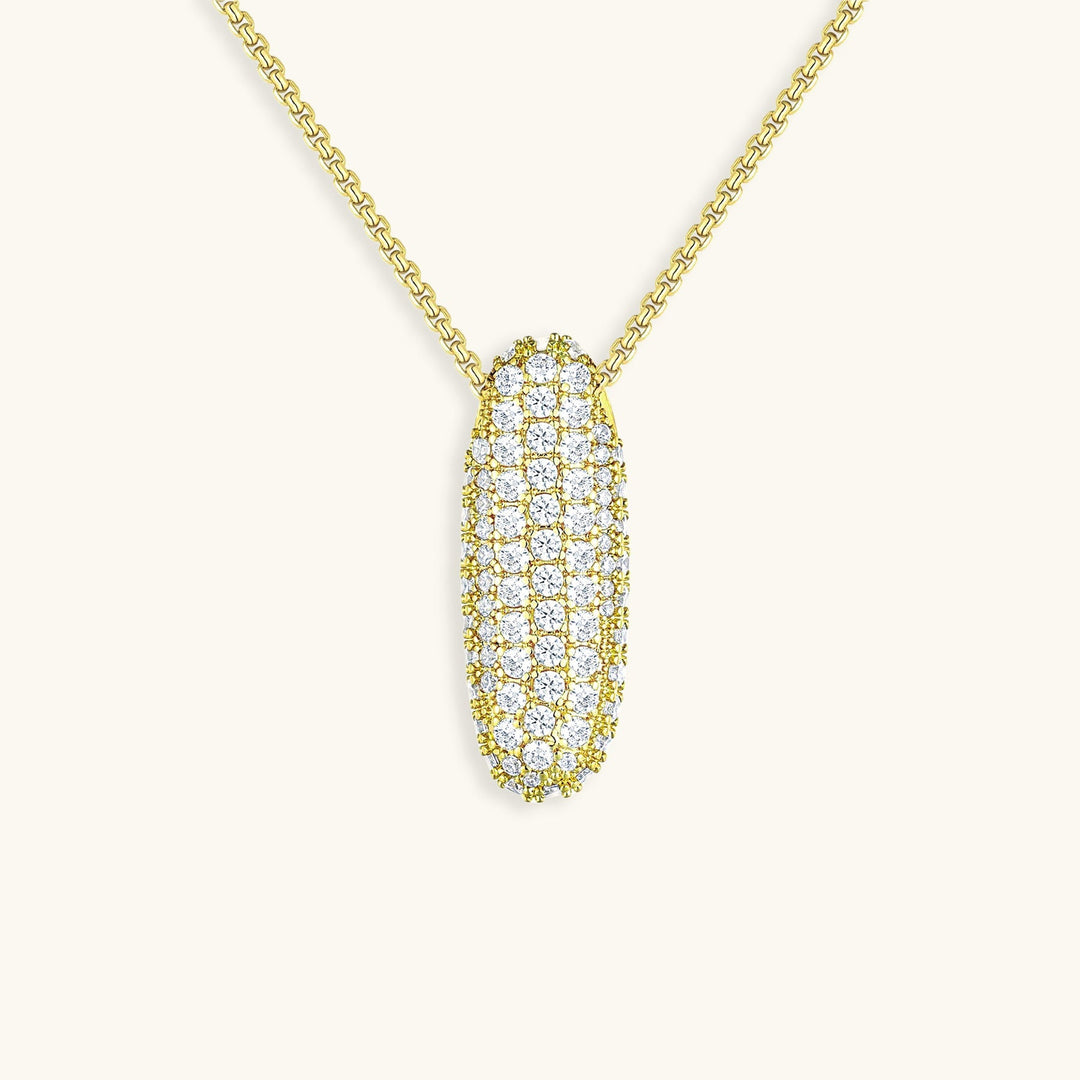 Collana con Iniziali a Bolle di Diamanti