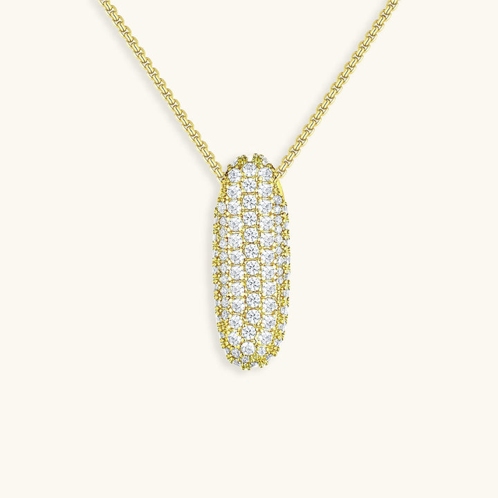 Collana con Iniziali a Bolle di Diamanti