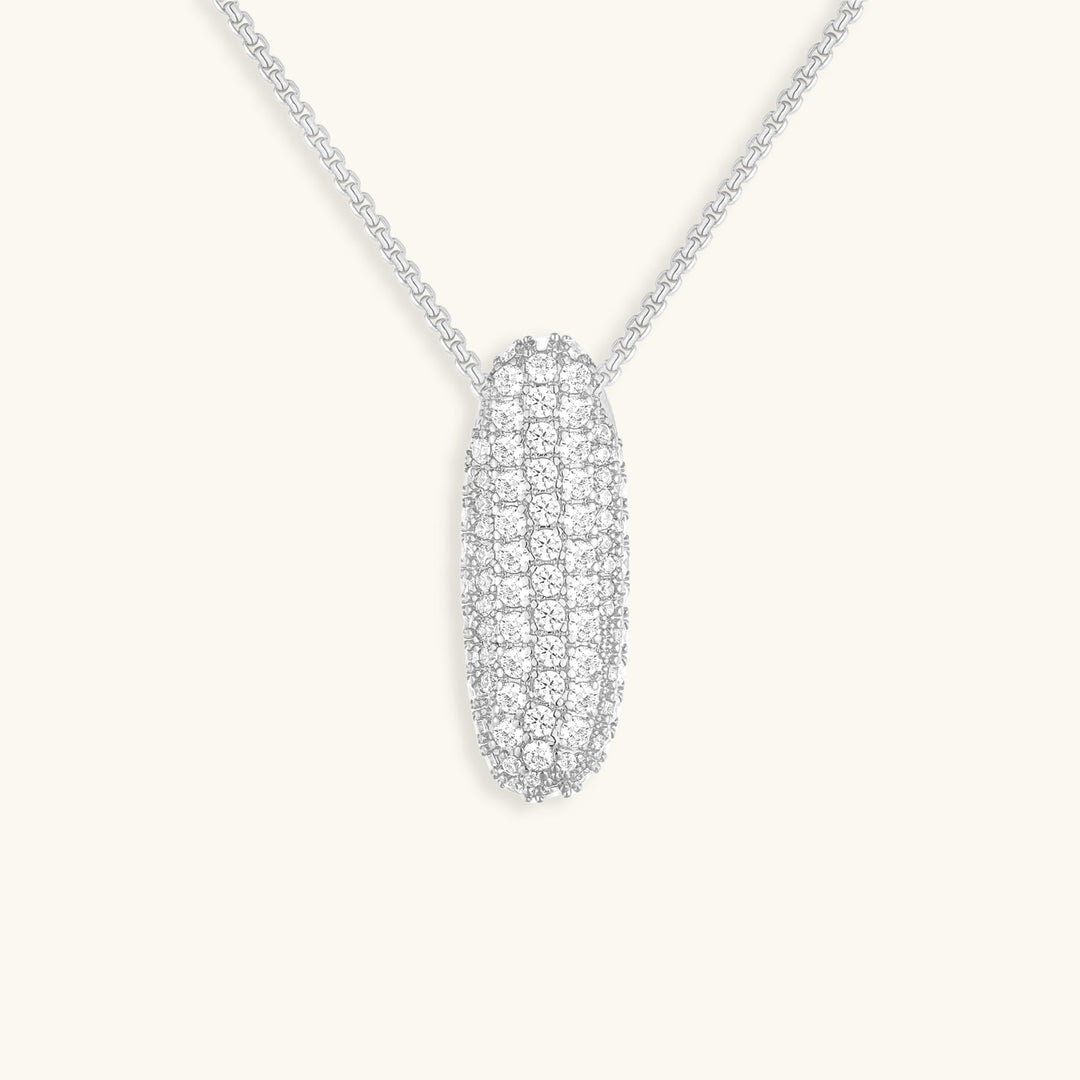 Collana con Iniziali a Bolle di Diamanti
