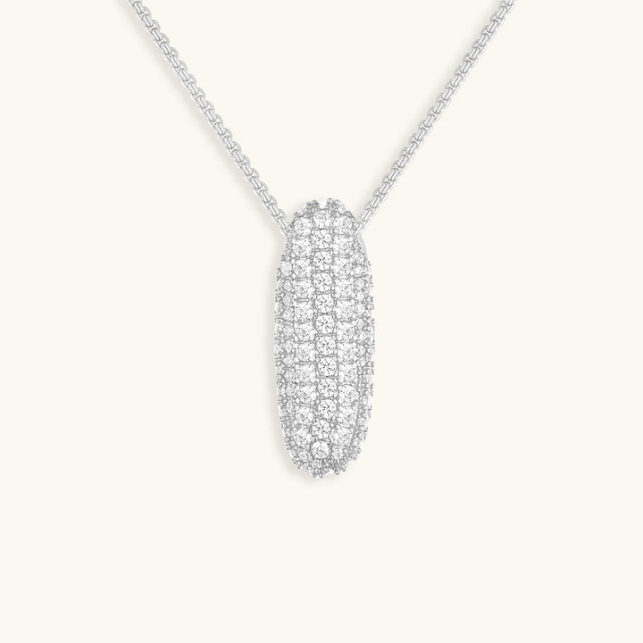 Collana con Iniziali a Bolle di Diamanti