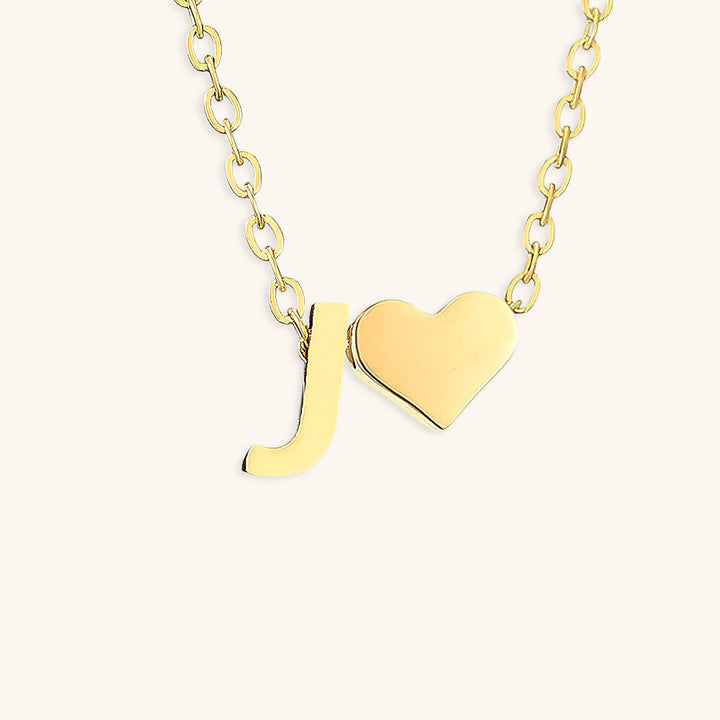 Collana con iniziali Ria con cuore