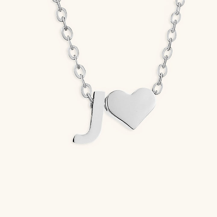 Collana con iniziali Ria con cuore