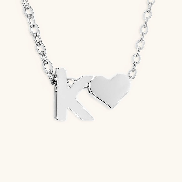 Collana con iniziali Ria con cuore