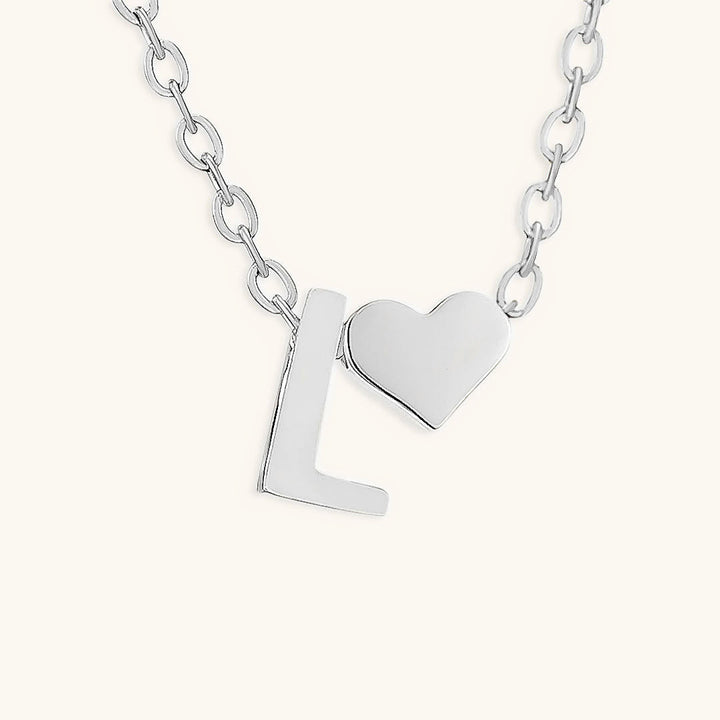Collana con iniziali Ria con cuore