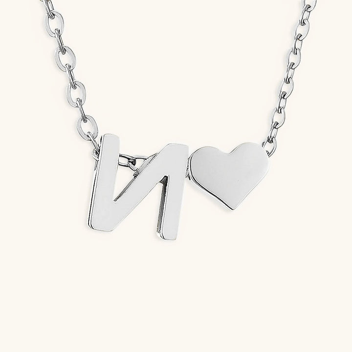Collana con iniziali Ria con cuore