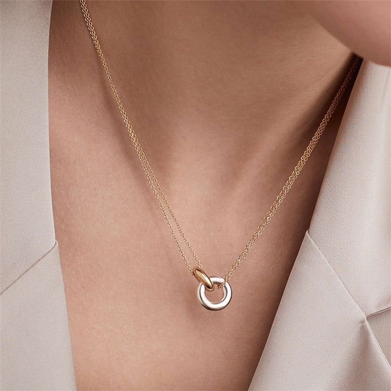 Collana dorata Harper con anello