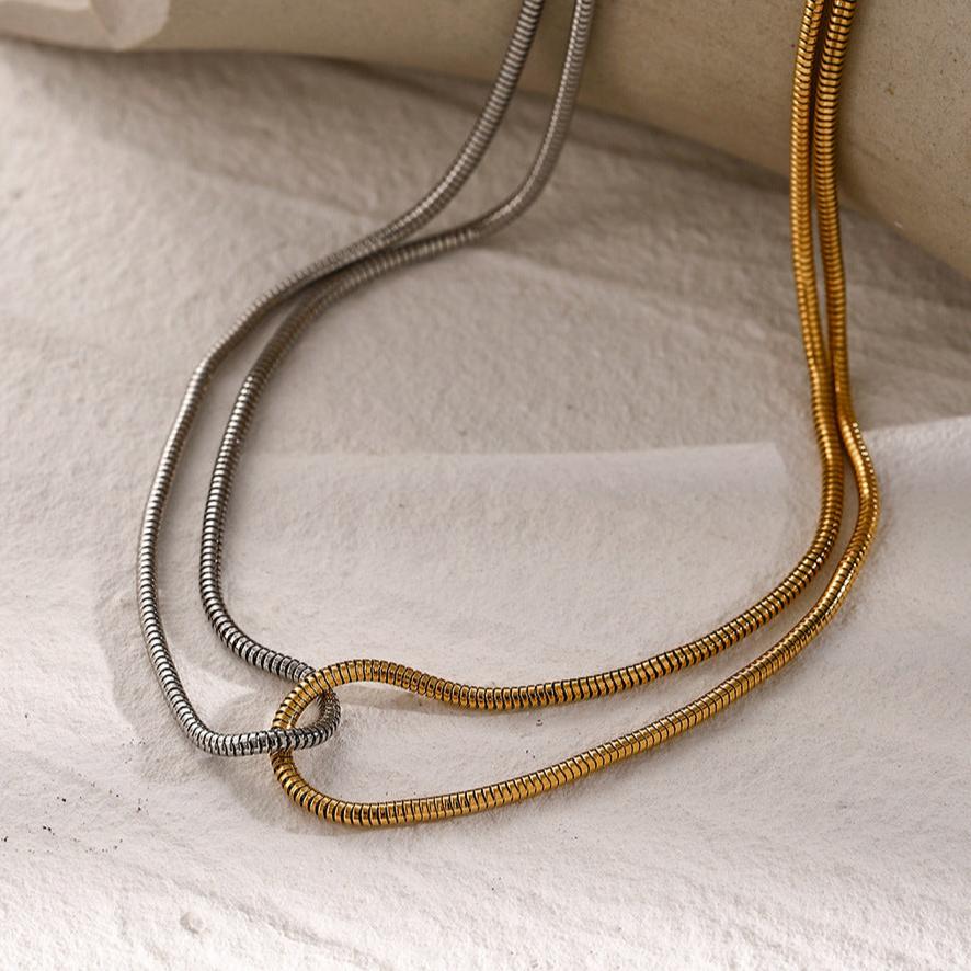 Collana bicolore Talia