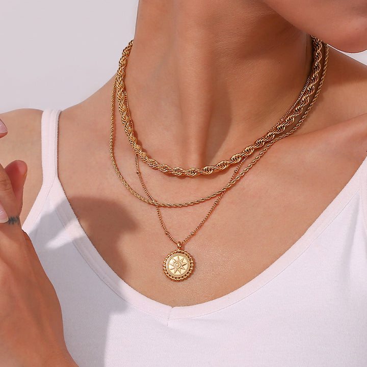 Collana con moneta d'oro Starlight