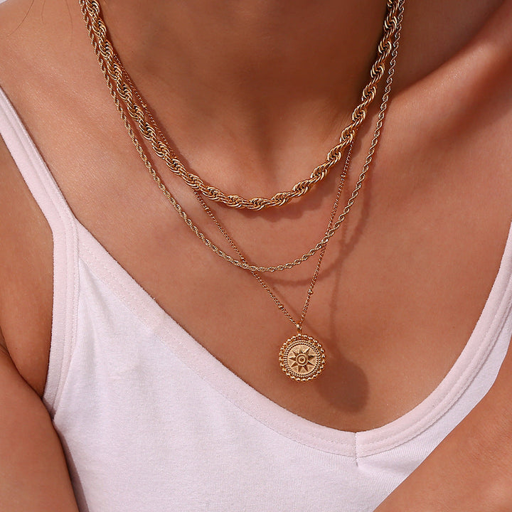 Collana con moneta d'oro Starlight