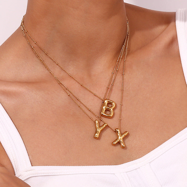 Collana Iniziale Dorata Clarissa