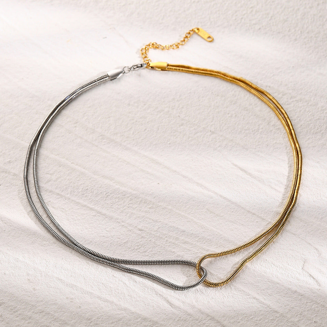 Collana bicolore Talia