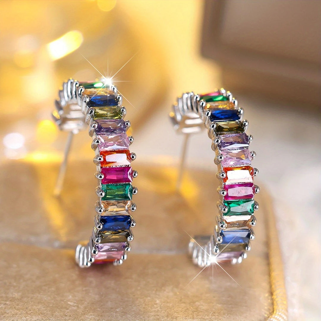 Orecchini vintage multicolore