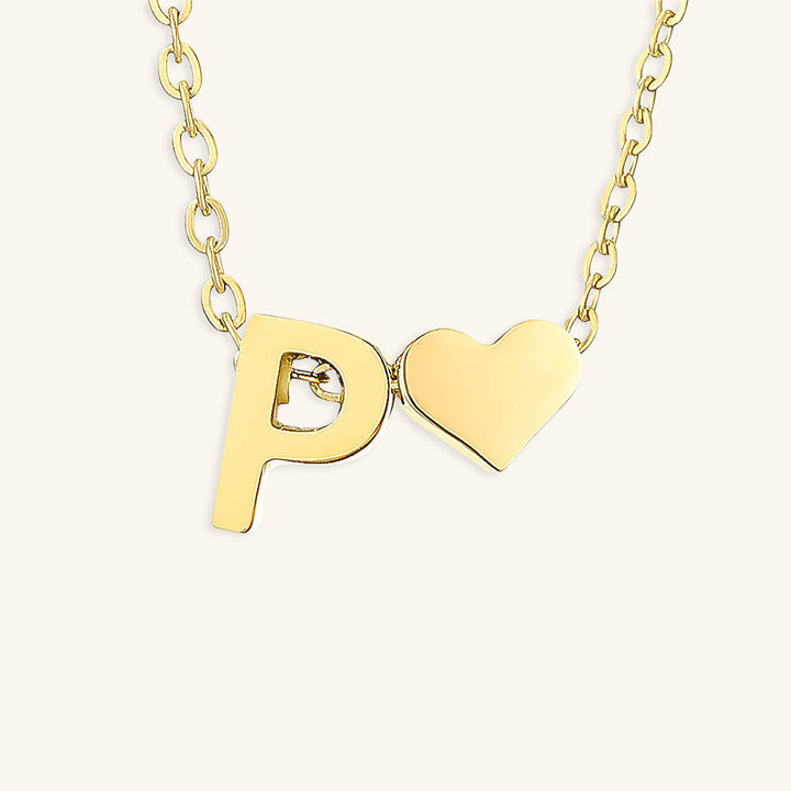 Collana con iniziali Ria con cuore