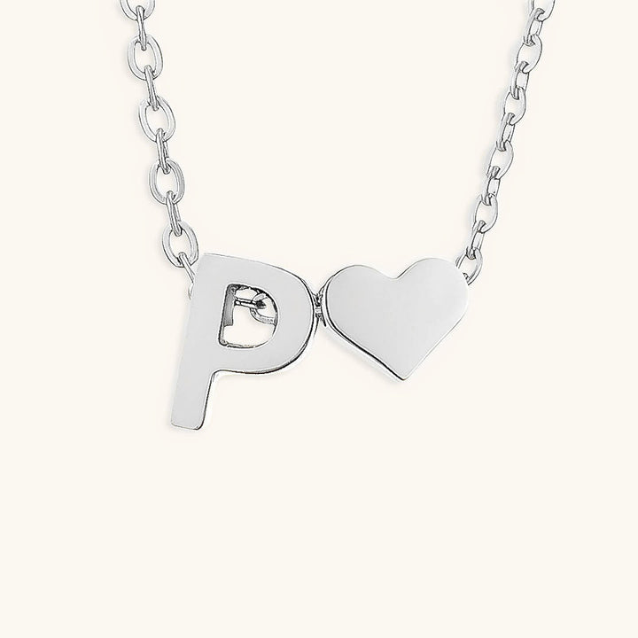 Collana con iniziali Ria con cuore