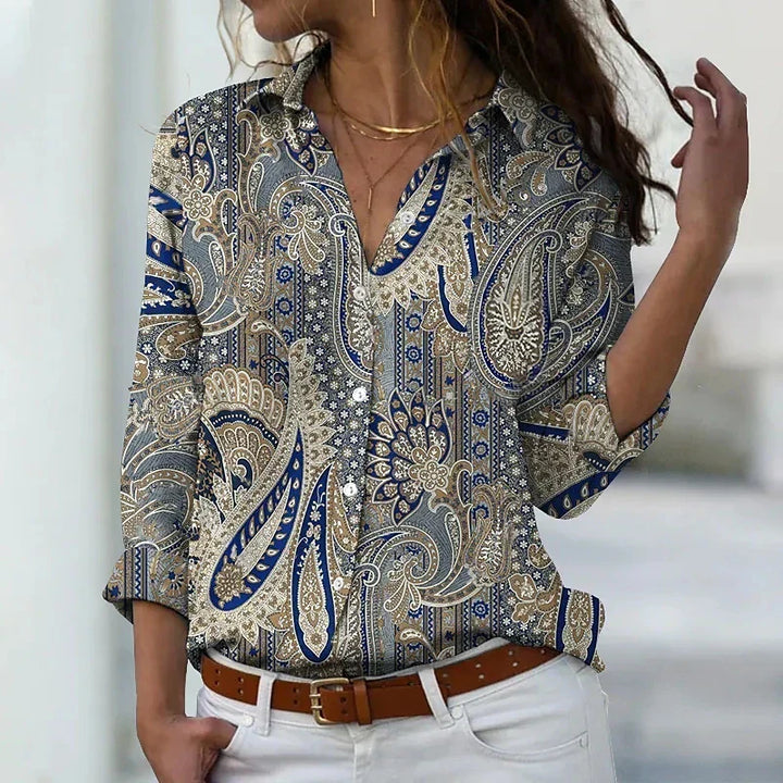 Meadow™ - Elegante Camicia a Fiori
