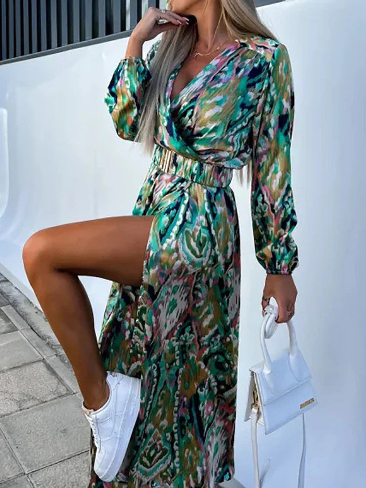 Jessica - Abito con spacco alto e cintura