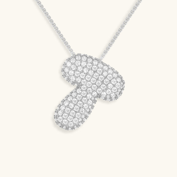 Collana con Iniziali a Bolle di Diamanti
