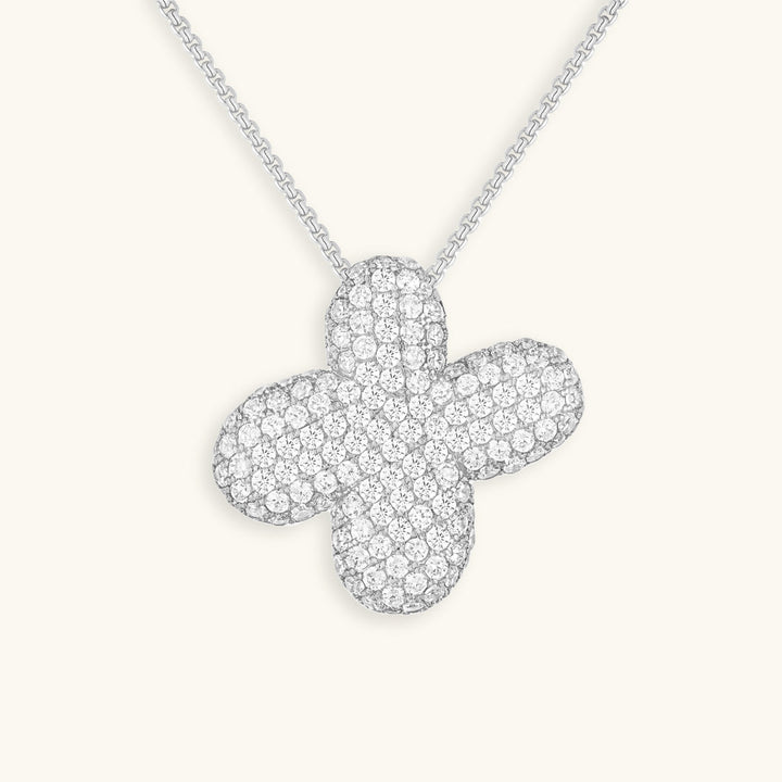 Collana con Iniziali a Bolle di Diamanti