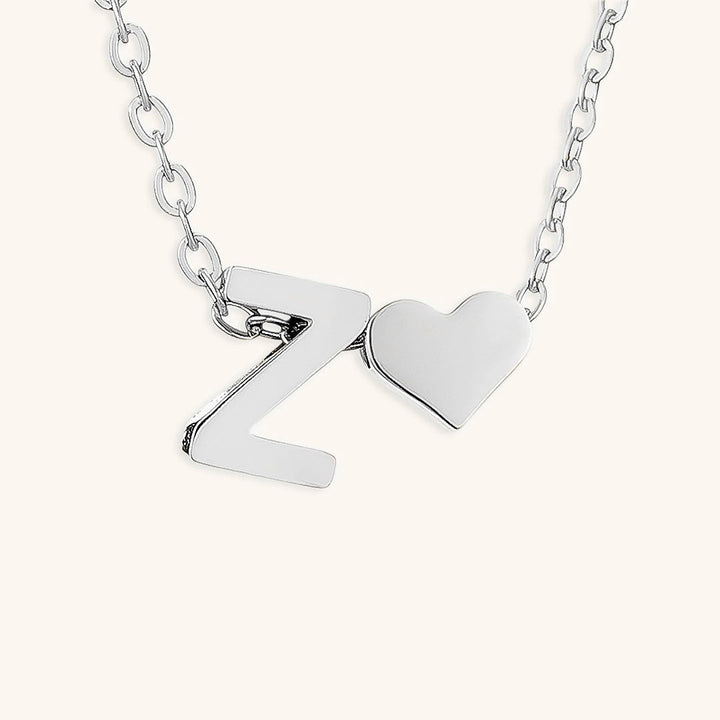 Collana con iniziali Ria con cuore