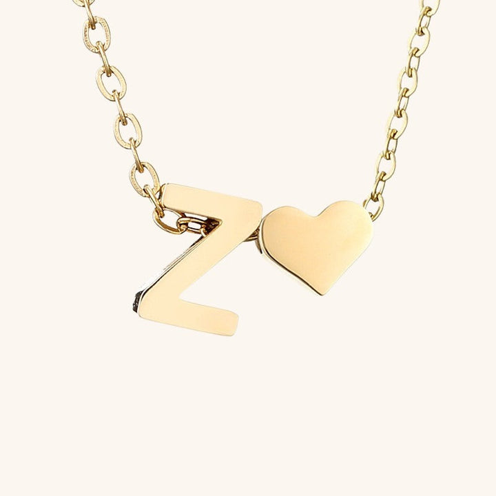 Collana con iniziali Ria con cuore