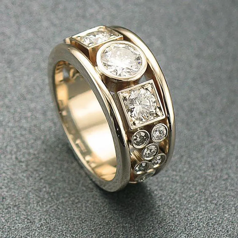 Anello Zirkonia Oro Vintage