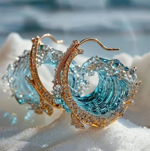 Orecchini "Giuramento dell'Oceano"