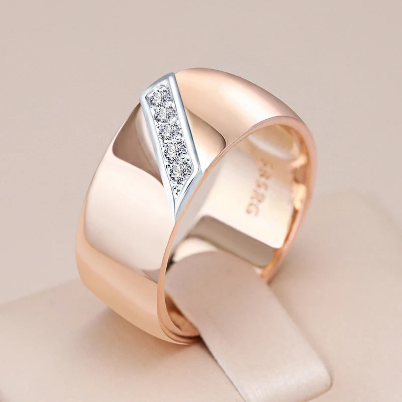 Orecchini placcati in oro rosa 18K con zircone naturale di lusso 9mm