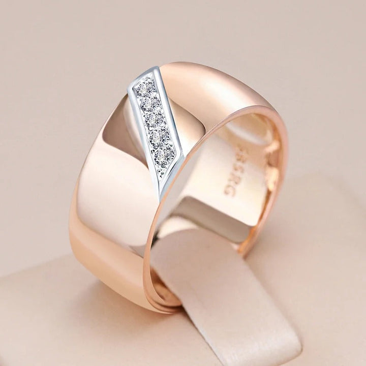 Orecchini placcati in oro rosa 18K con zircone naturale di lusso 9mm