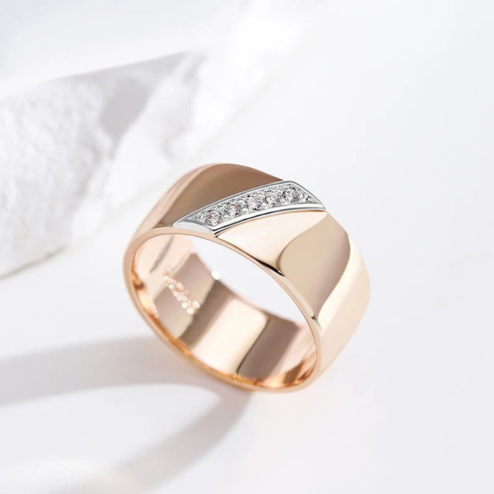 Orecchini placcati in oro rosa 18K con zircone naturale di lusso 9mm