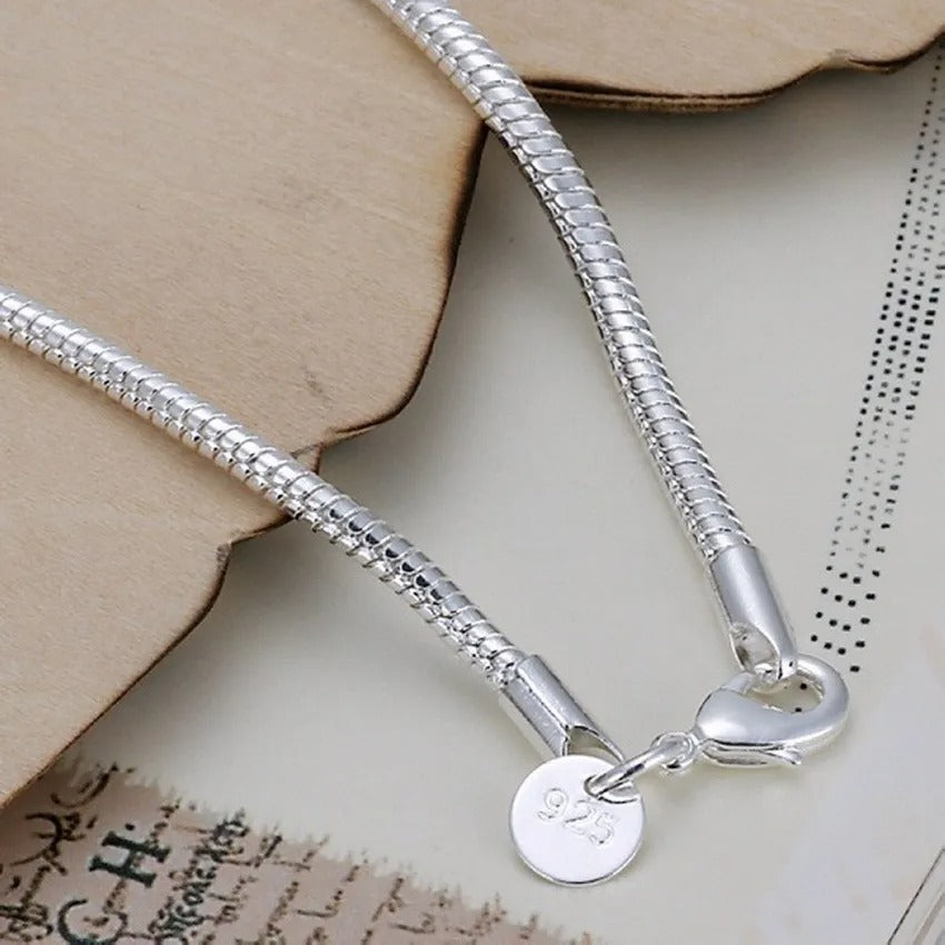 Bracciale semplice in argento 925 con candeliere semplice