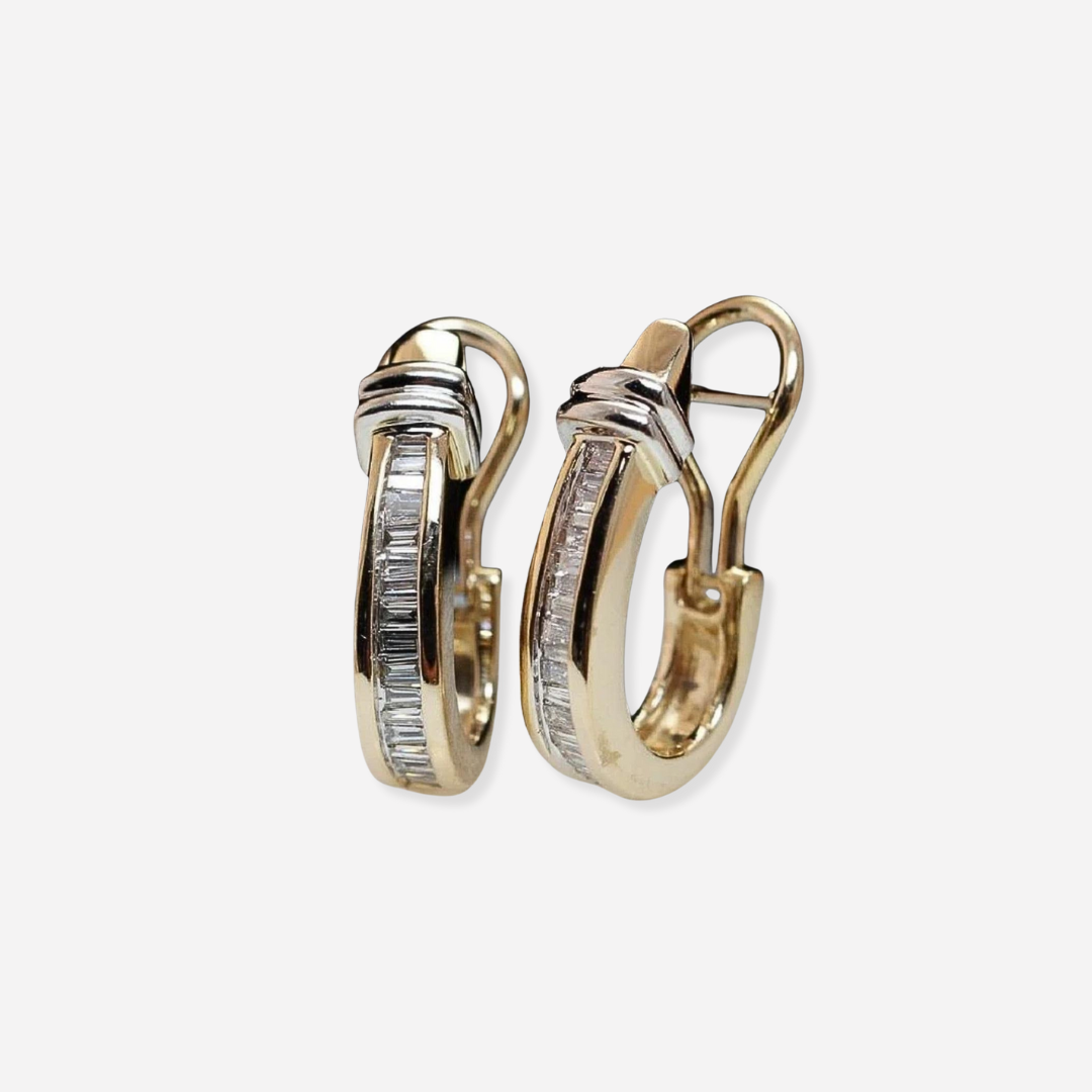 Orecchini vintage a diamante Valera